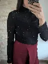 Sous pull pailleté noir
