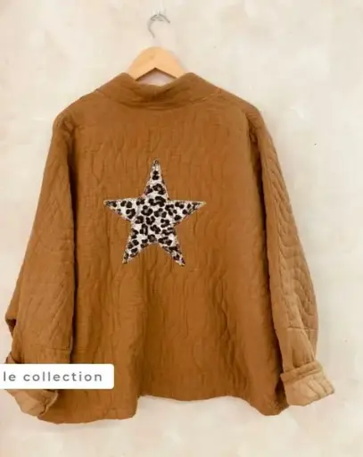 Veste matelassée camel